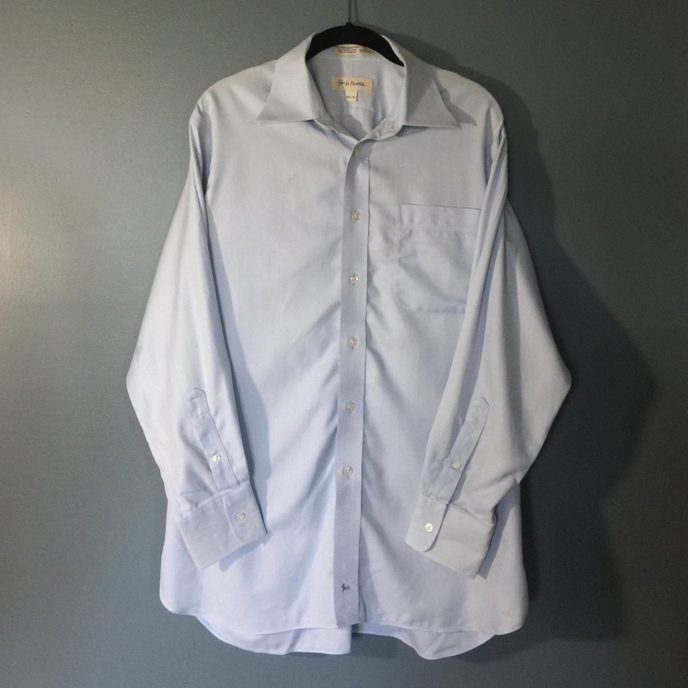 John W. Nordstrom men’s blue button down 15.5-32